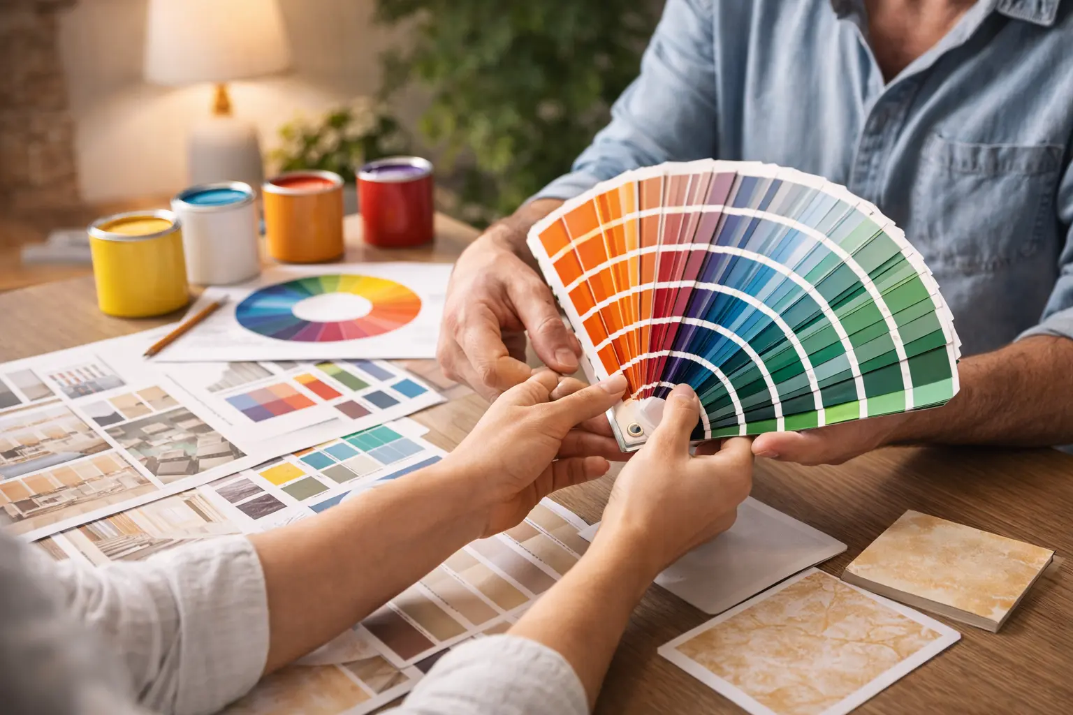 Colour consultation in progress استشارات الألوان